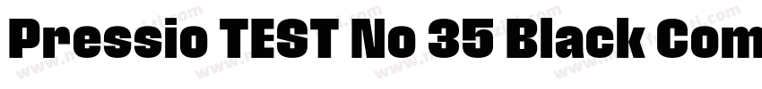 Pressio TEST No 35 Black Compresse字体转换